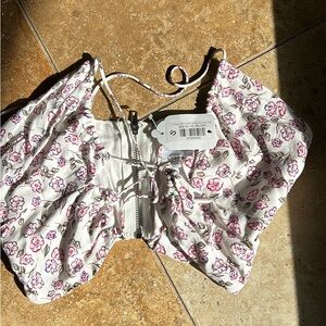Girls floral tank top